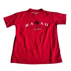 Billabong Hawaii Red Short Sleeve Rashguard - Youth 6